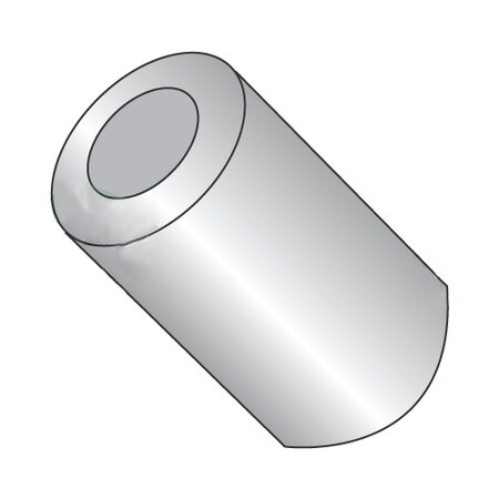 Newport Fasteners Round Spacer, #12 Screw Size, Plain Aluminum, 15/16 in Overall Lg, 0.214 in Inside Dia, 1000 PK 559137